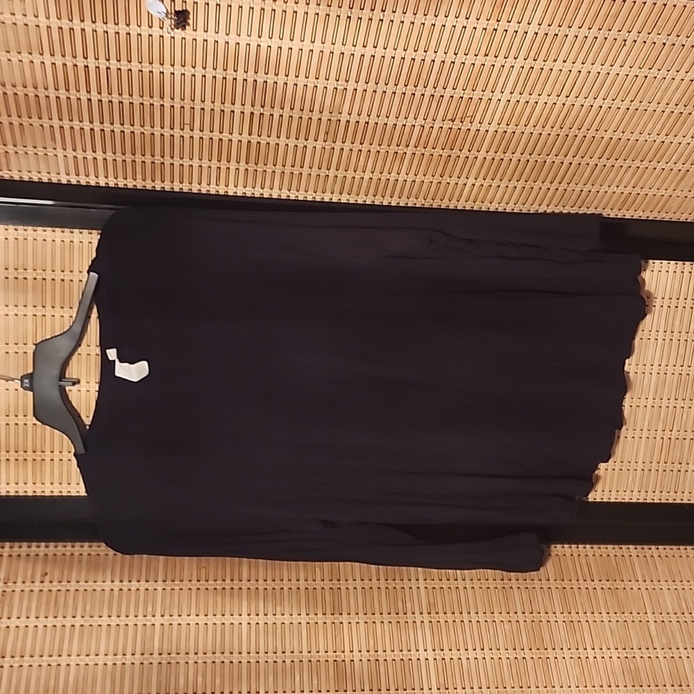 Ady p long sleeved black slinky shirt